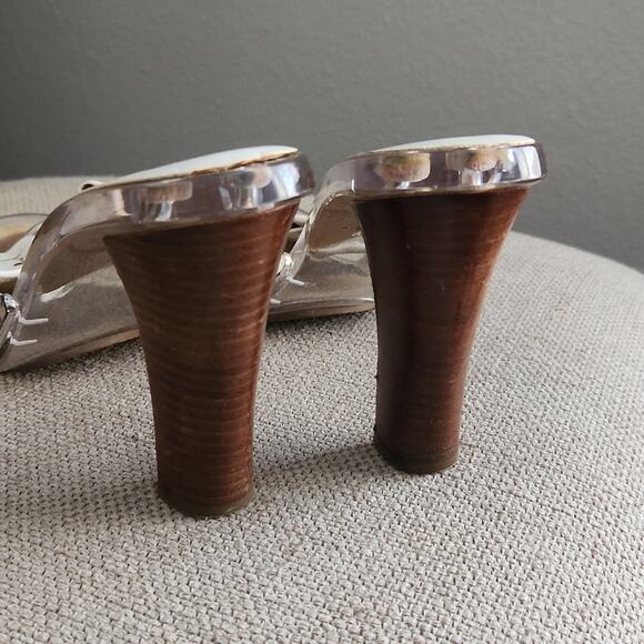 Michael Kors Clear Heels White 8M - Picture 4 of 6